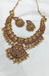 Beautiful Peacock in Naskhi Necklace - NN00113